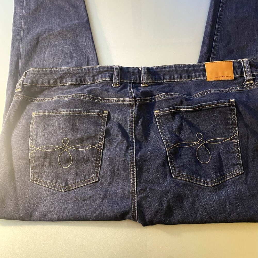 Lucky Brand Ginger Skinny Jeans Denim Size 20 2% Spandex High Rise 42" Waist - Picture 2 of 3